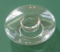 Glass candle holder UFO 12cm