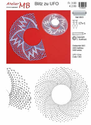 Klöppelbrief Blitz zu UFO