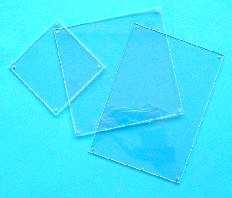 Perspex plates pair, rectangle