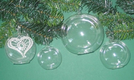 Glass ball with opening