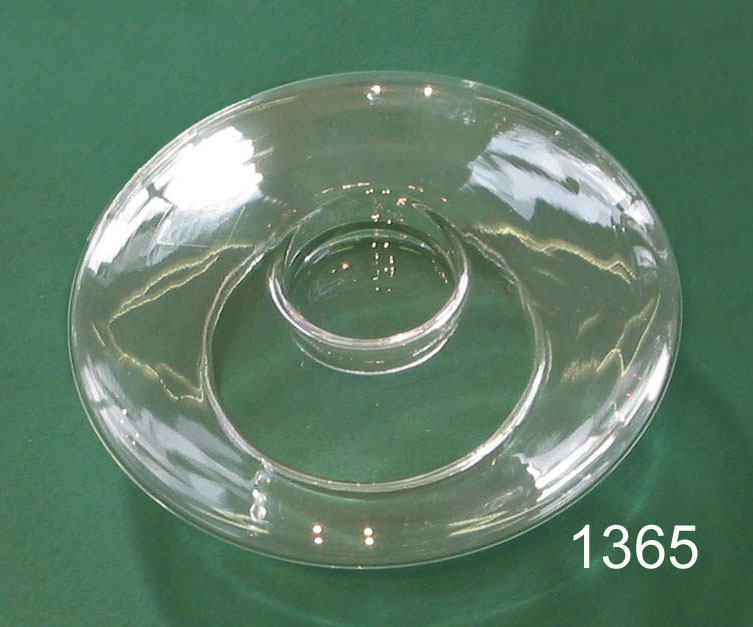 Glass candle holder UFO 14 cm