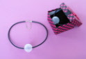 Necklace 50cm with glass ball mat