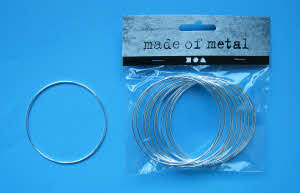 10 Metal rings 7cm